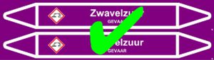 Leidingmerker zwavelzuur